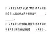 初中生物新人教版八年級上冊第四單元第七章微專題 有關(guān)傳染病和免疫的材料題作業(yè)課件（含答案）（2025秋）