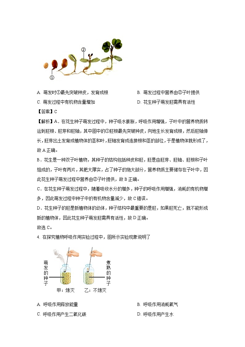 天津市红桥区2024-2025学年七年级下学期期末生物试卷（解析版）第2页