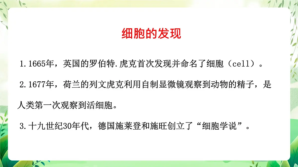 冀少版（2024）生物七上1.1.3 细胞的结构 课件第4页