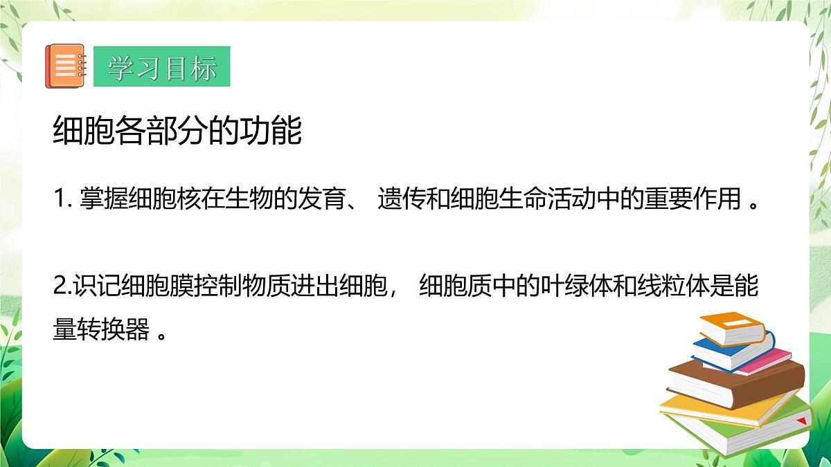 冀少版（2024）生物七上1.1.4  细胞的生命活动 课件第3页