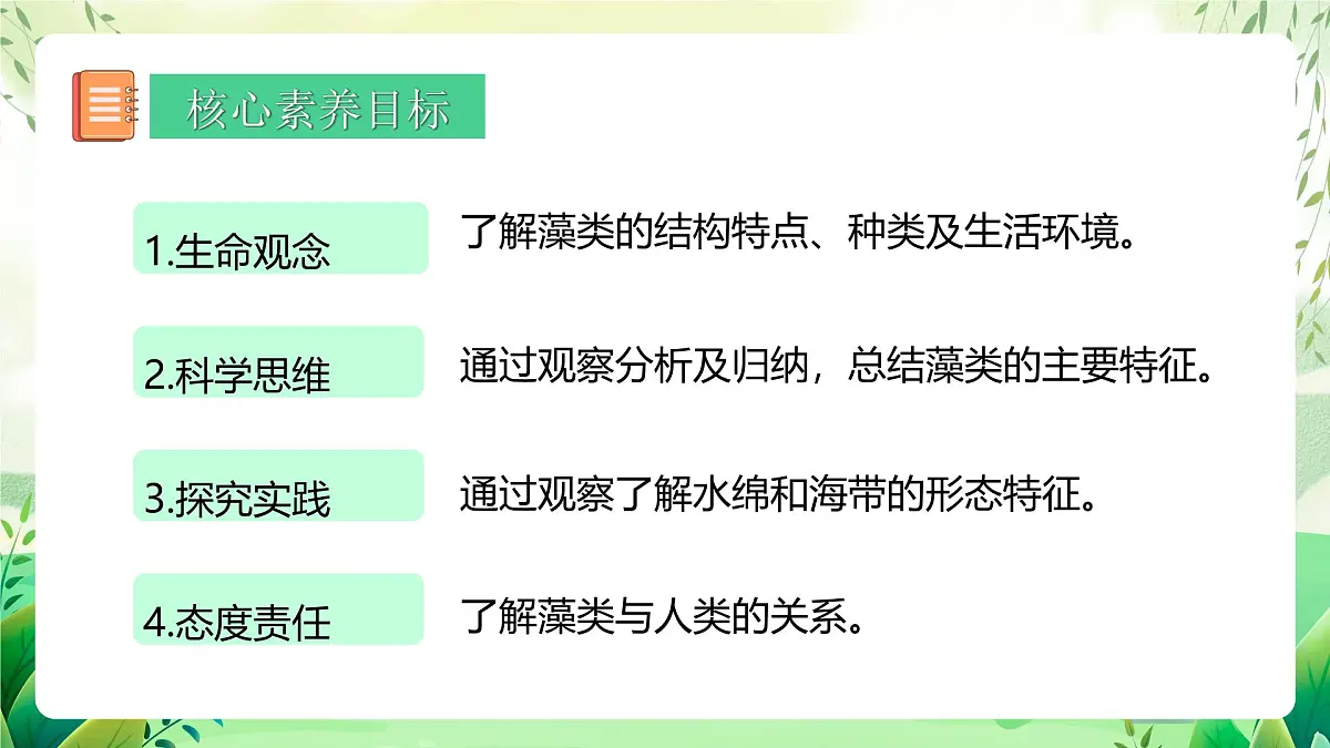 冀少版（2024）生物七上2.1.1 藻类 课件第4页