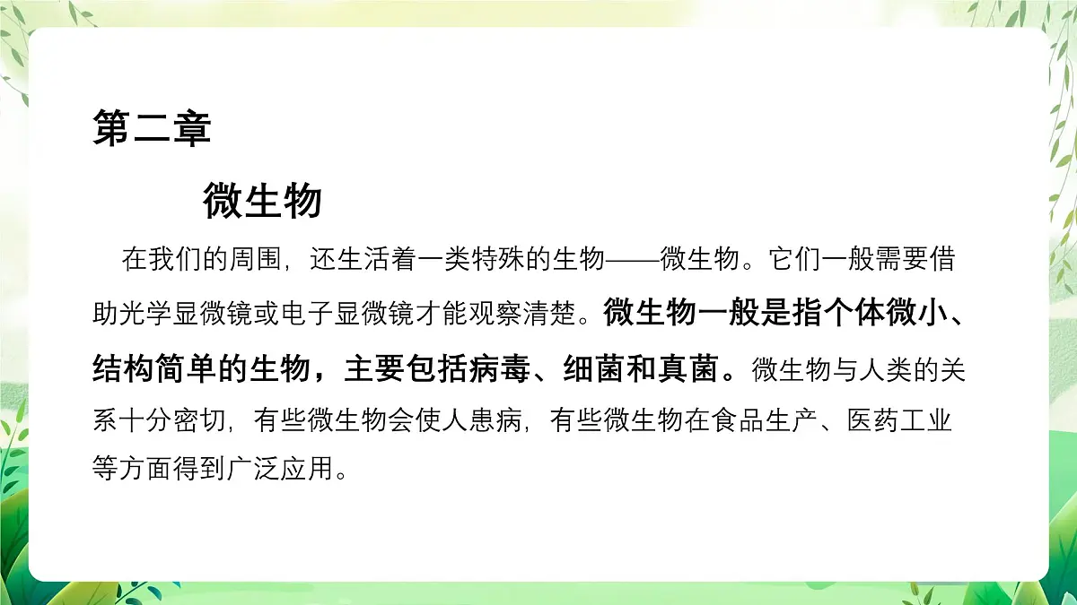 冀少版（2024）生物七上2.2.1 病毒 课件第2页