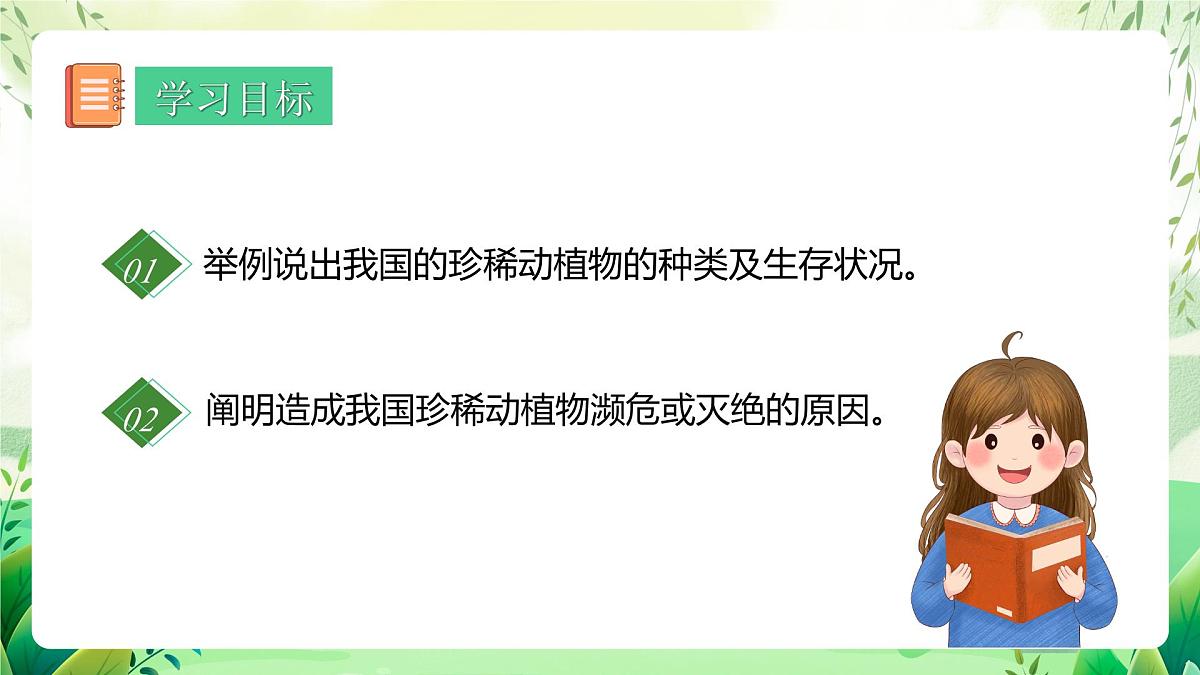 冀少版（2024）生物七上2.4.1 我国的珍稀动植物资源 课件第2页
