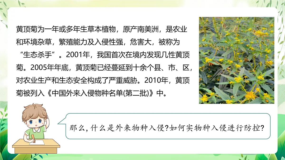 冀少版（2024）生物七上2.4.3 外来物种入侵的防控 课件第3页