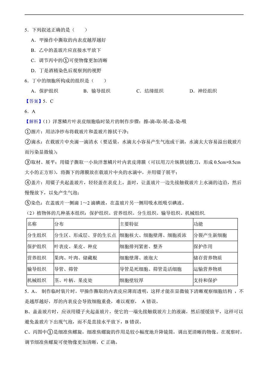2025年福建省中考生物学真题试题及同步解析第3页