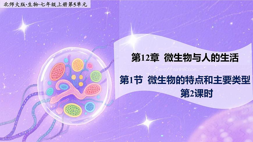 12.1.2《微生物的特点和主要类型》第2课时  课件第1页