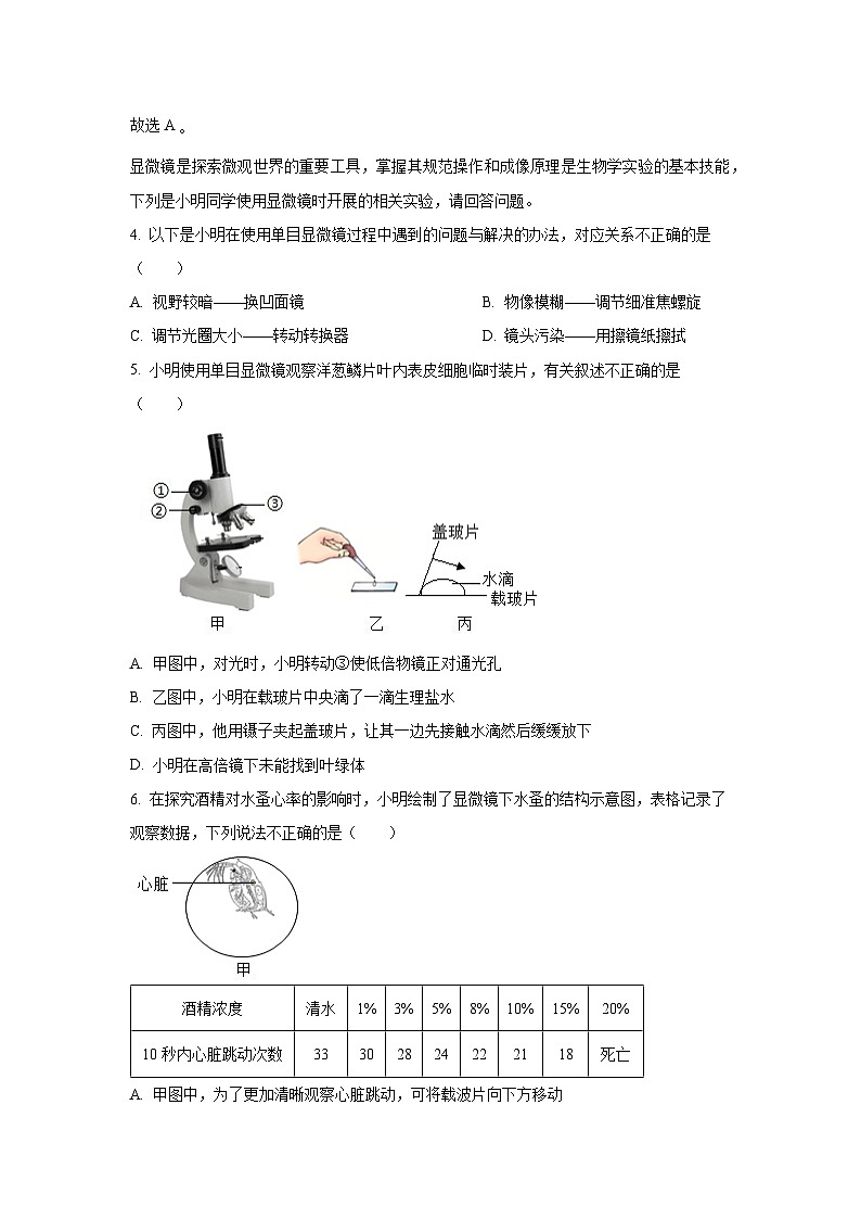 2025年山东省临沂市兰山区中考二模生物试题（解析版）第3页