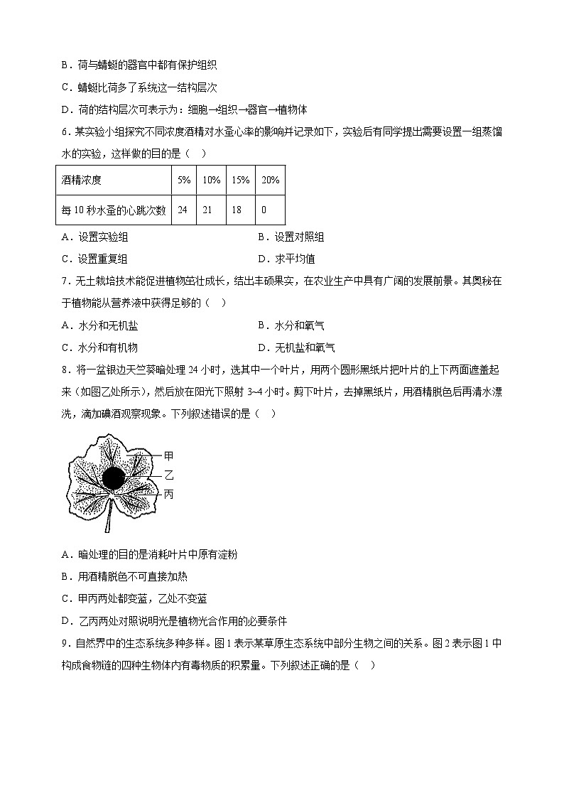 【真题】江苏省宿迁市2025年中考生物试卷（含答案解析）第2页
