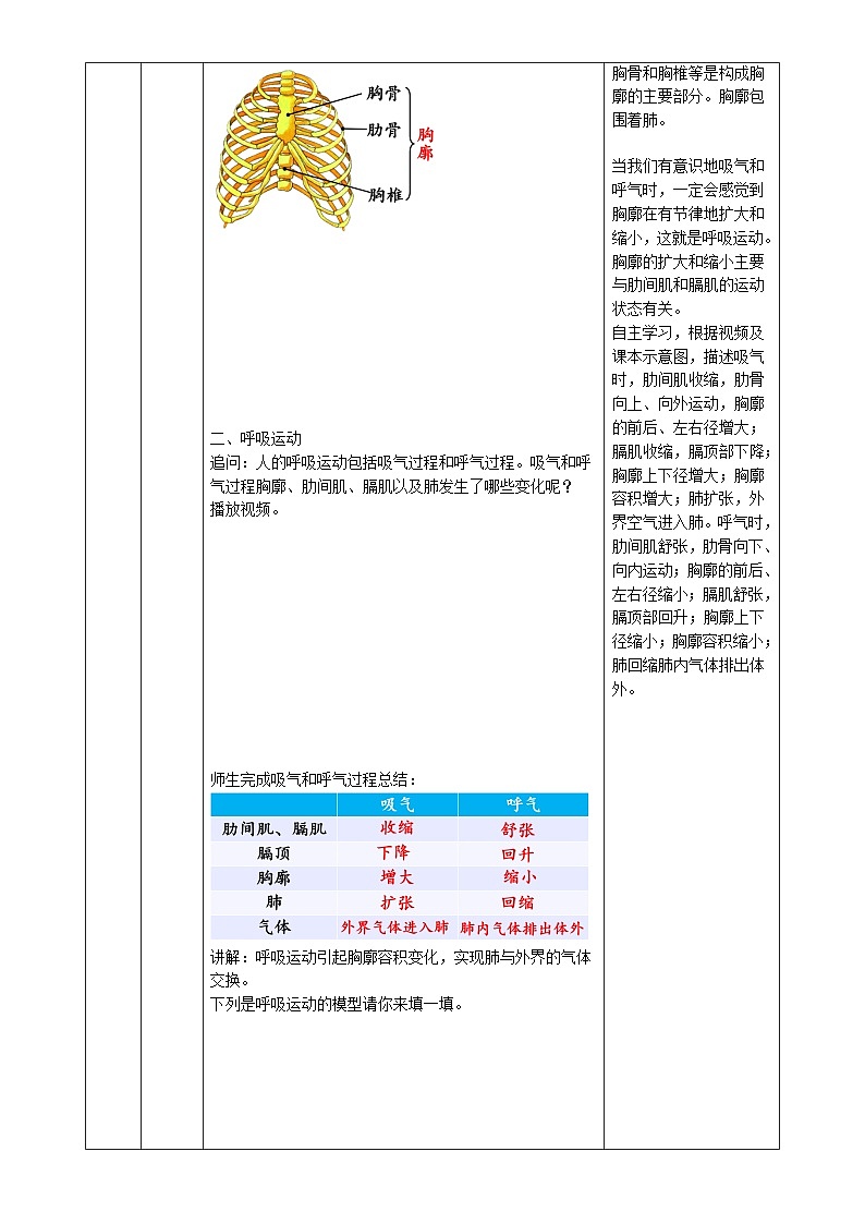 5.14.1 肺与外界的气体交换 第2课时（教学设计）生物苏教版2024八年级上册 -A4第2页
