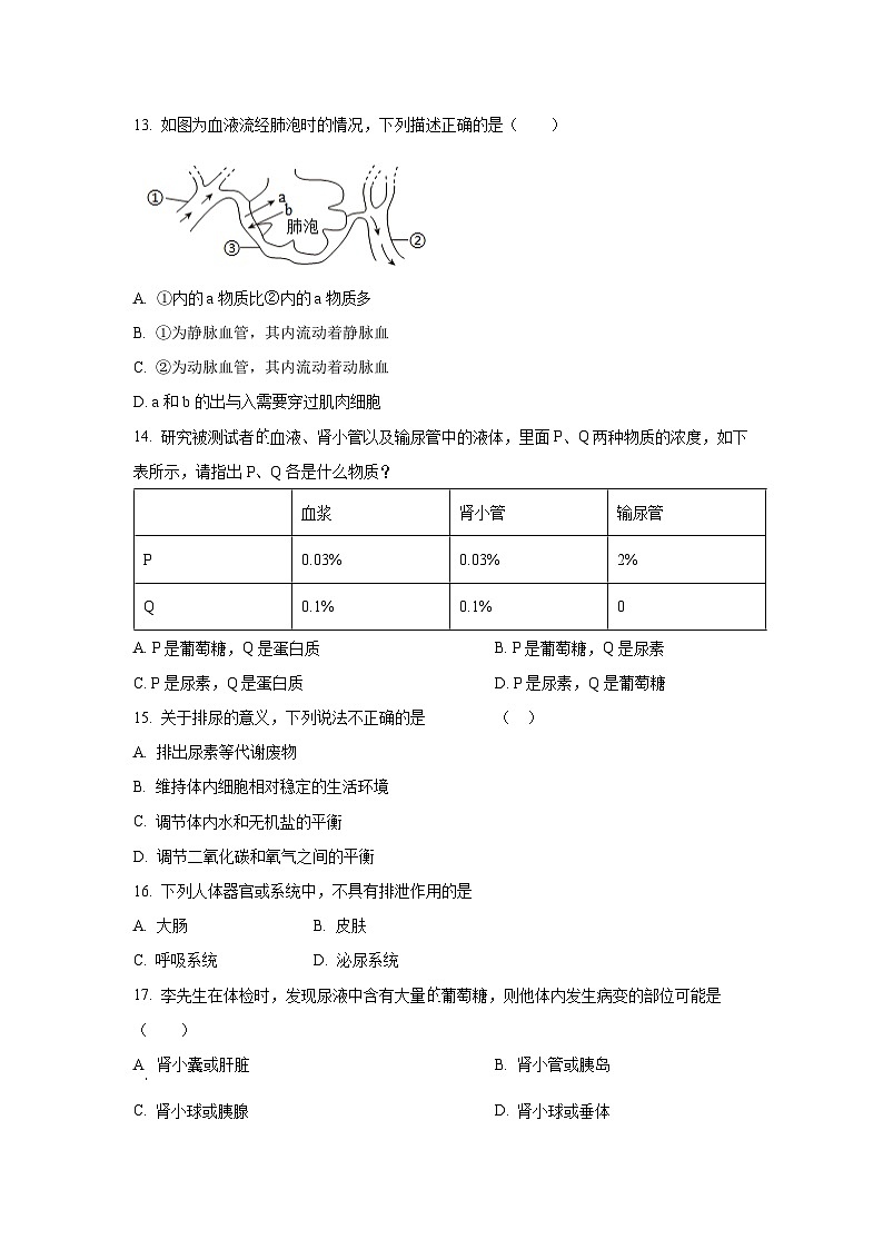 广东省揭阳市惠来县2024-2025学年七年级下学期第二次月考生物试卷（学生版）第3页