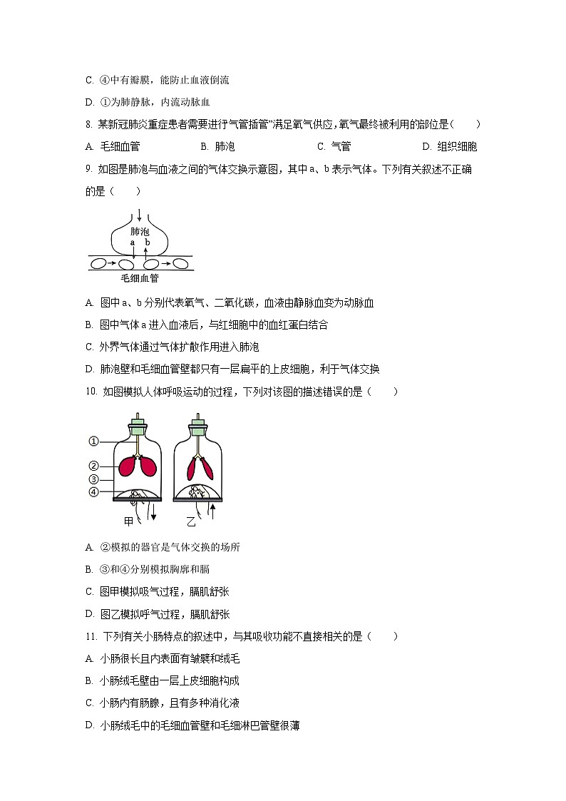 江苏省盐城市东台市2025-2026学年八年级上学期9月月考生物试题（学生版）第3页