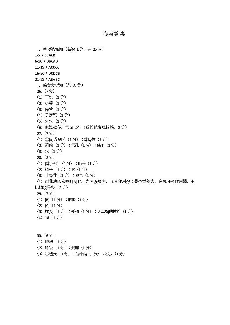参考答案第1页