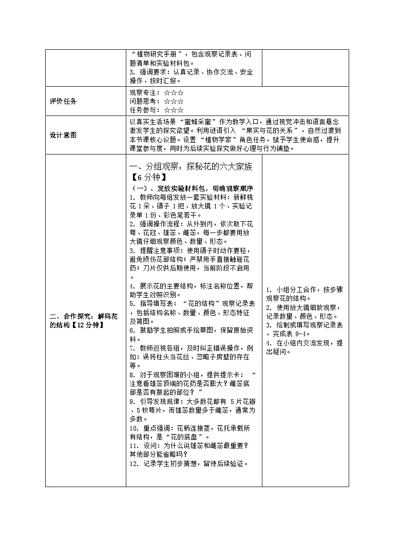 《9.3 植物的繁殖》教学设计（表格版）-2025-2026学年苏教版（2024）生物七年级下册第3页