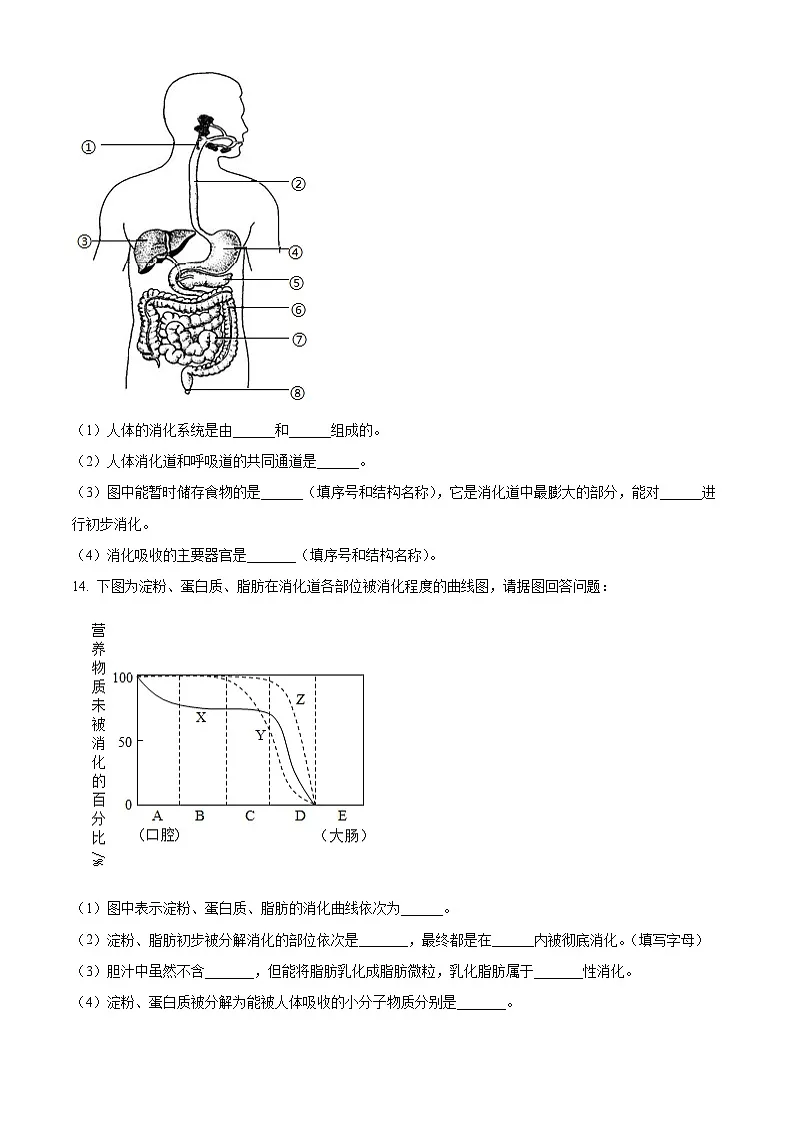 辽宁省沈阳市辽中区2025-2026学年八年级上学期期中 生物试卷第3页