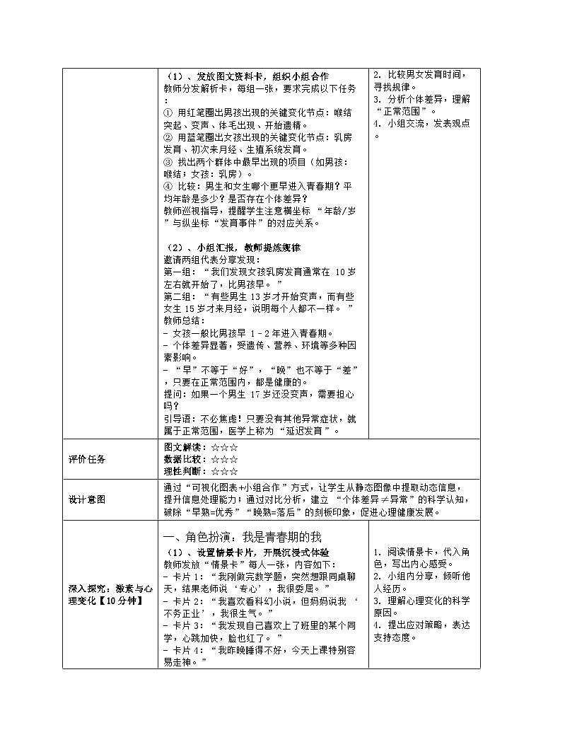 《16.3 人体的激素调节（第二课时）》教学设计（表格版）-2025-2026学年苏科版（2024）生物八年级上册第3页