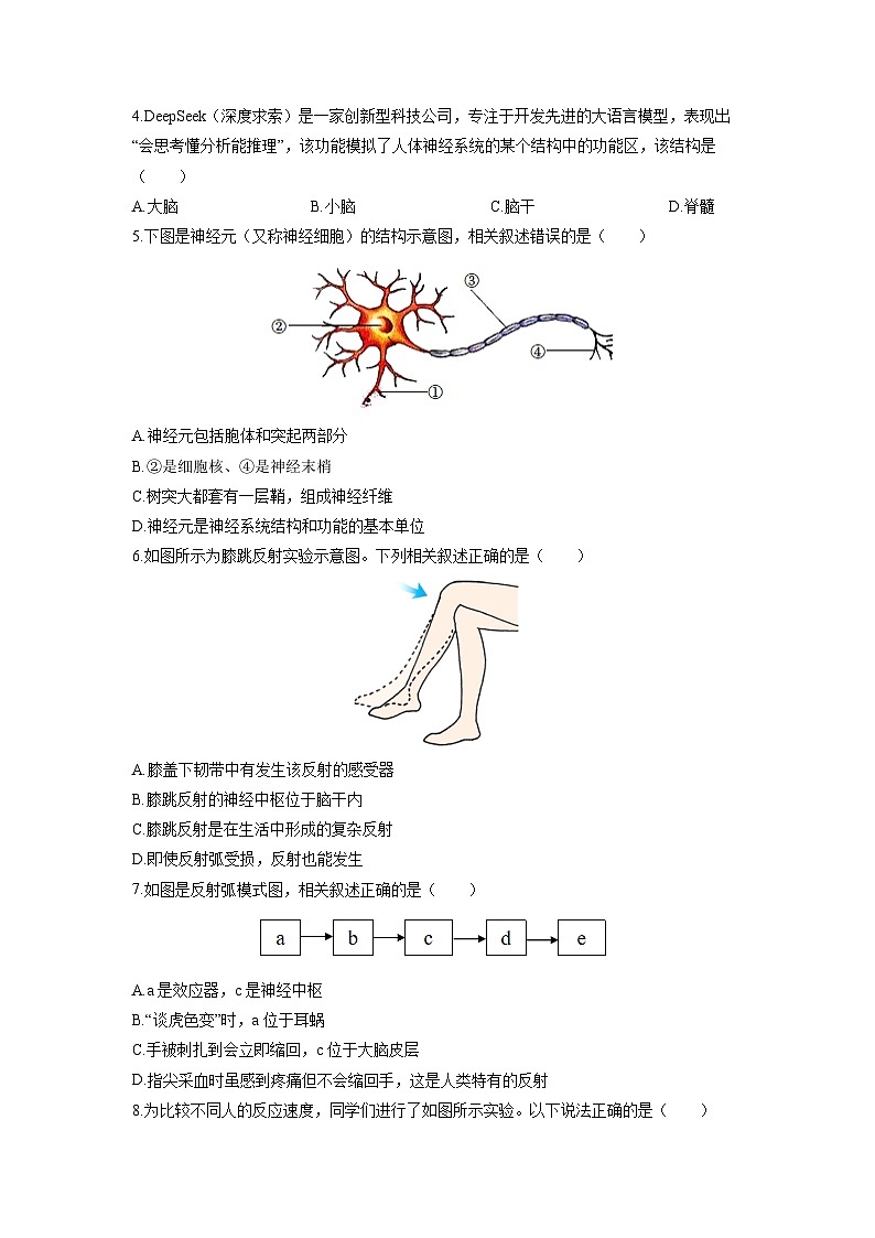 山西省晋中市介休市2025-2026学年八年级上学期期中生物试卷（学生版）第2页