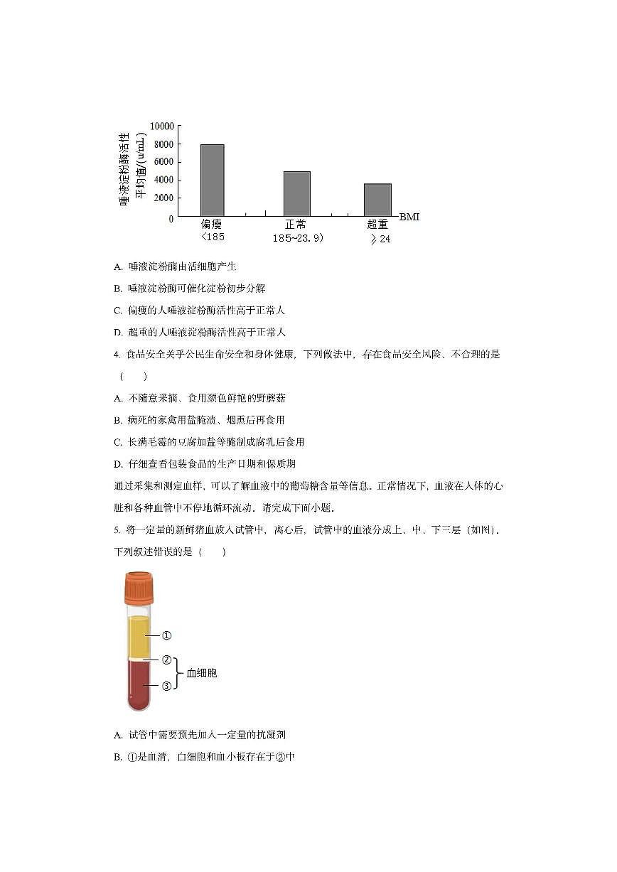 山西省运城市垣曲县2025-2026学年八年级上学期期中生物试卷（学生版）第2页
