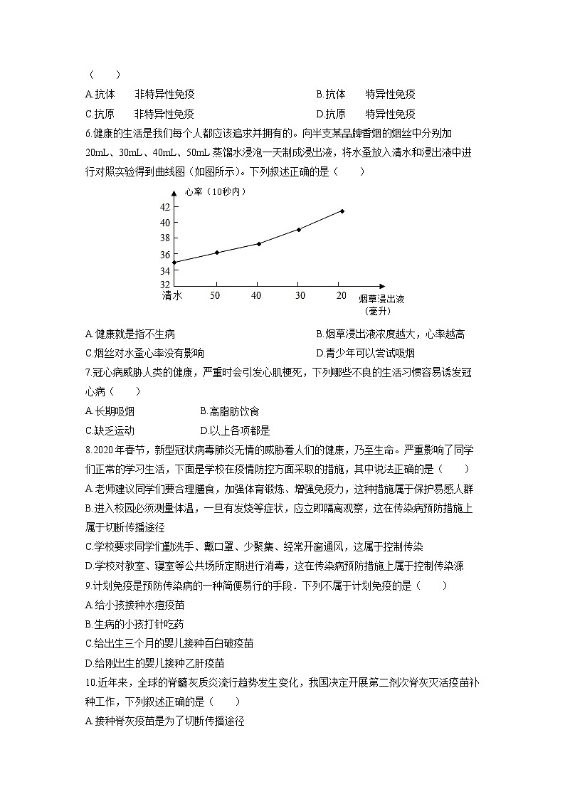 河北省张家口市高新技术产业开发区2025-2026学年八年级上学期期中生物试卷（学生版）第2页