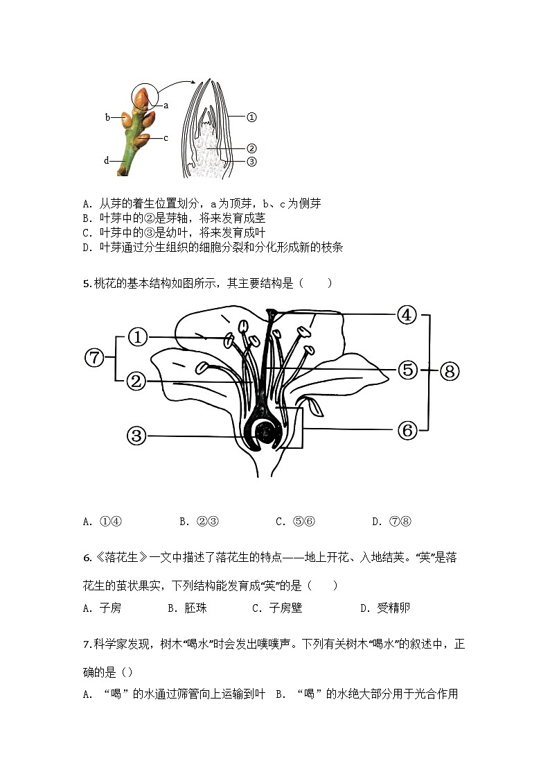 河南省漯河县临颍县2024-2025学年七年级下学期期中生物试题第2页