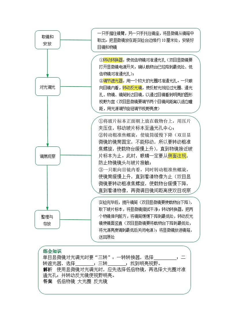 专题02 认识细胞（word） 2025-2026学年初中生物人教版2024一轮复习讲义知识清单+习题（解析版）第3页