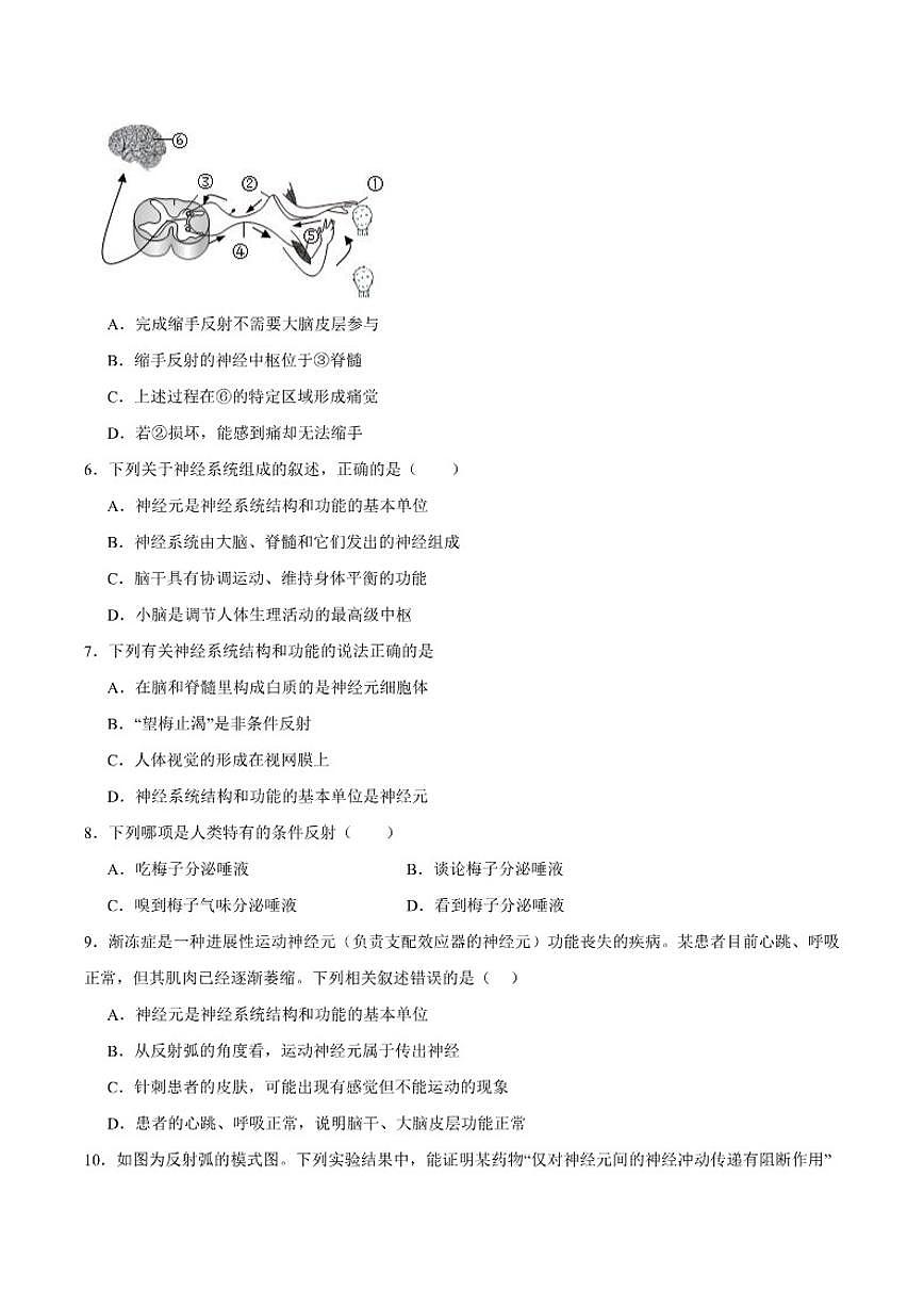 2025-2026学年山东省潍坊市高密市八年级上学期12月月考生物试卷（含答案）第2页