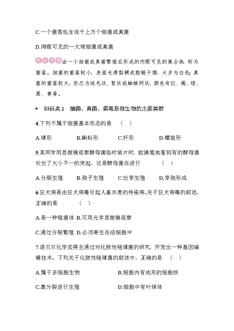 12.1 微生物的特点和主要类型 - 学生版第2页