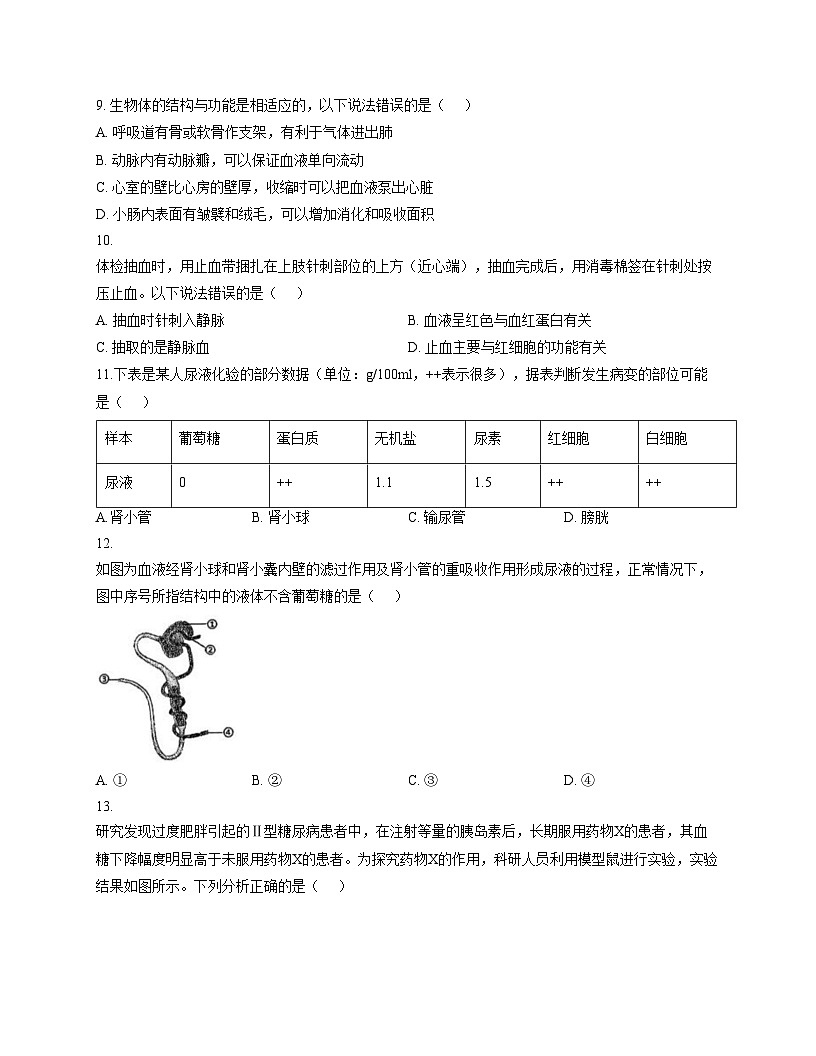 山东省菏泽市郓城县2025_2026学年九年级上学期12月月考生物试题（文字版，含答案）第3页