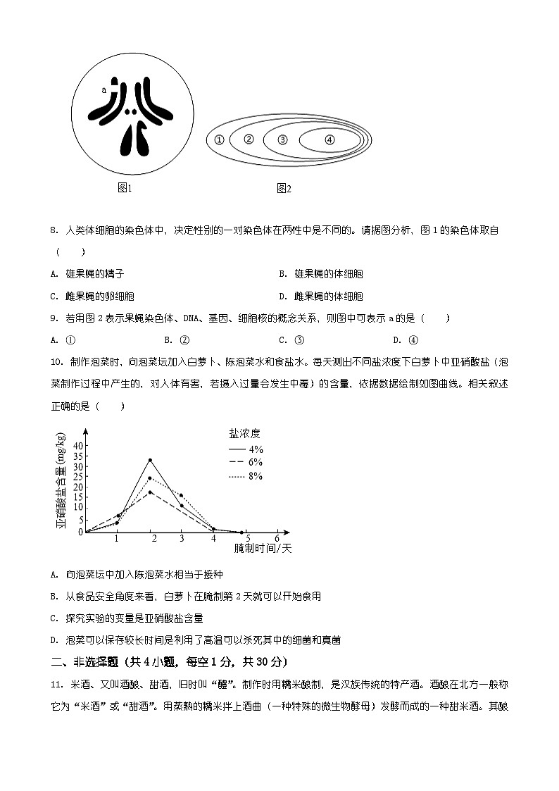 湖北省潜江市2025-2026学年八年级上学期期末生物学试题（有解析）第3页