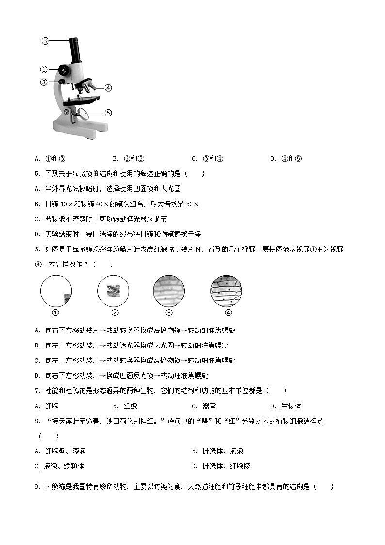 河北省石家庄市辛集市2025-2026学年七年级上学期期末生物学试题（原卷+解析）第2页