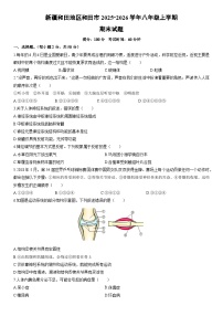 2025-2026学年新疆和田地区和田市八年级上学期期末生物试卷（学生版）
