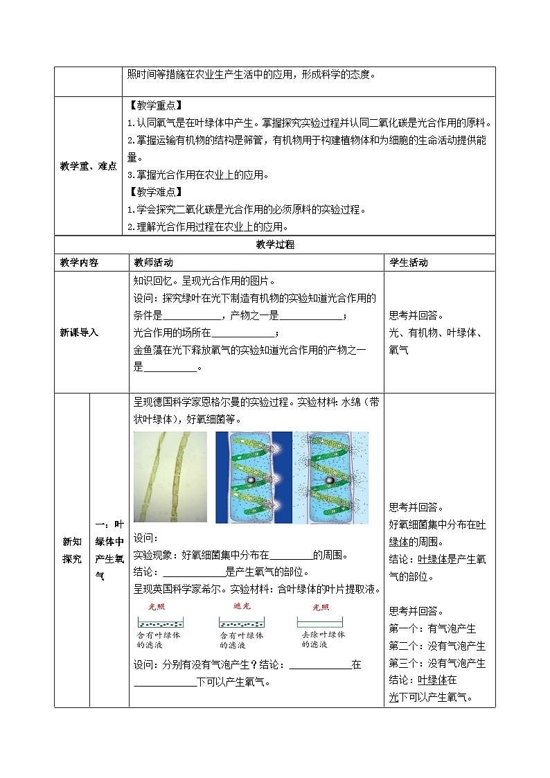 3.2.2 光合作用 第2课时（教学设计）初中生物人教版（2024）七年级下册第2页
