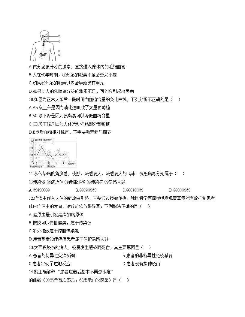 河南省濮阳市第一中学2025_2026学年八年级上学期期中考试生物试卷（文字版，含答案）第3页