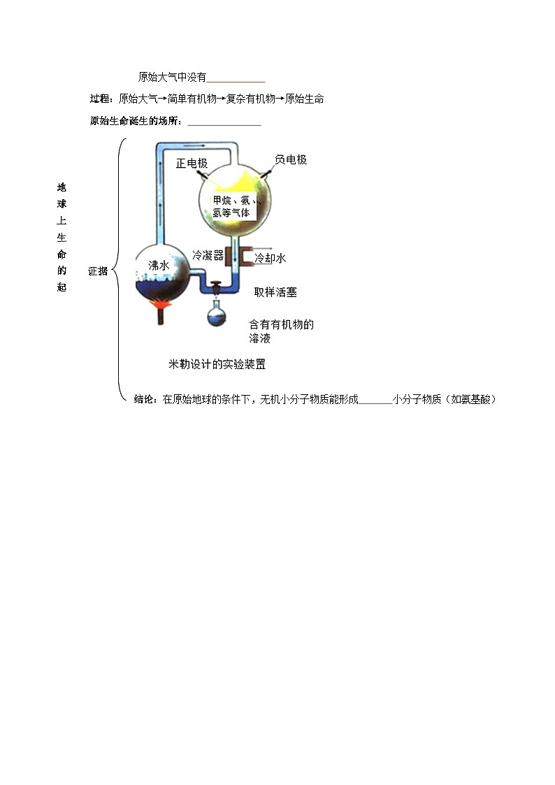 八年级下学期生物考点突然与提分——地球上生命的起源练习题（含答案）第3页