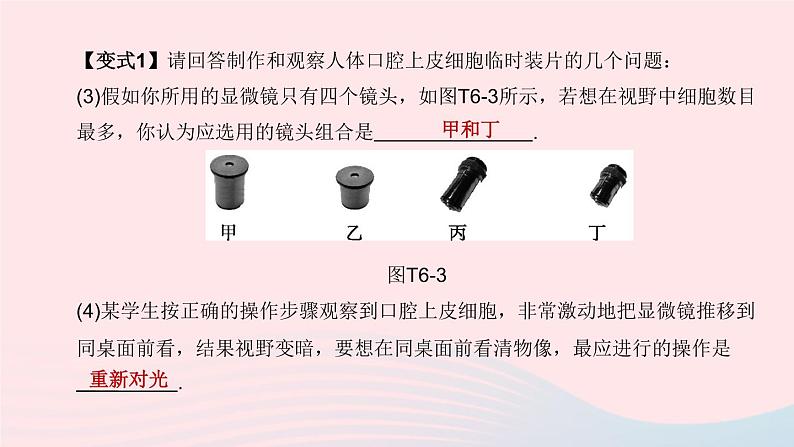 杭州专版2020中考生物复习方案专题06生物实验和探究课件第7页