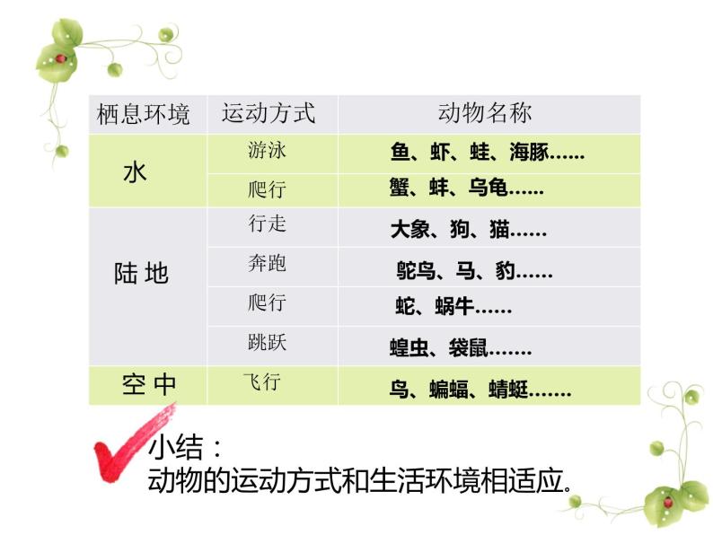 15.1 动物运动的方式 北师大版八年级上册生物课件(共26张PPT)07