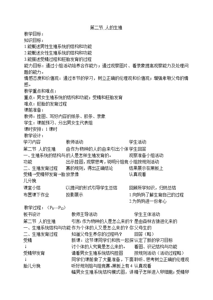 1.2 人的生殖(王子腾)　　教案01