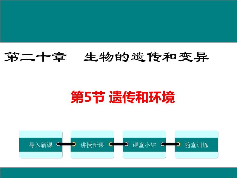 20.5 遗传和环境+课件01