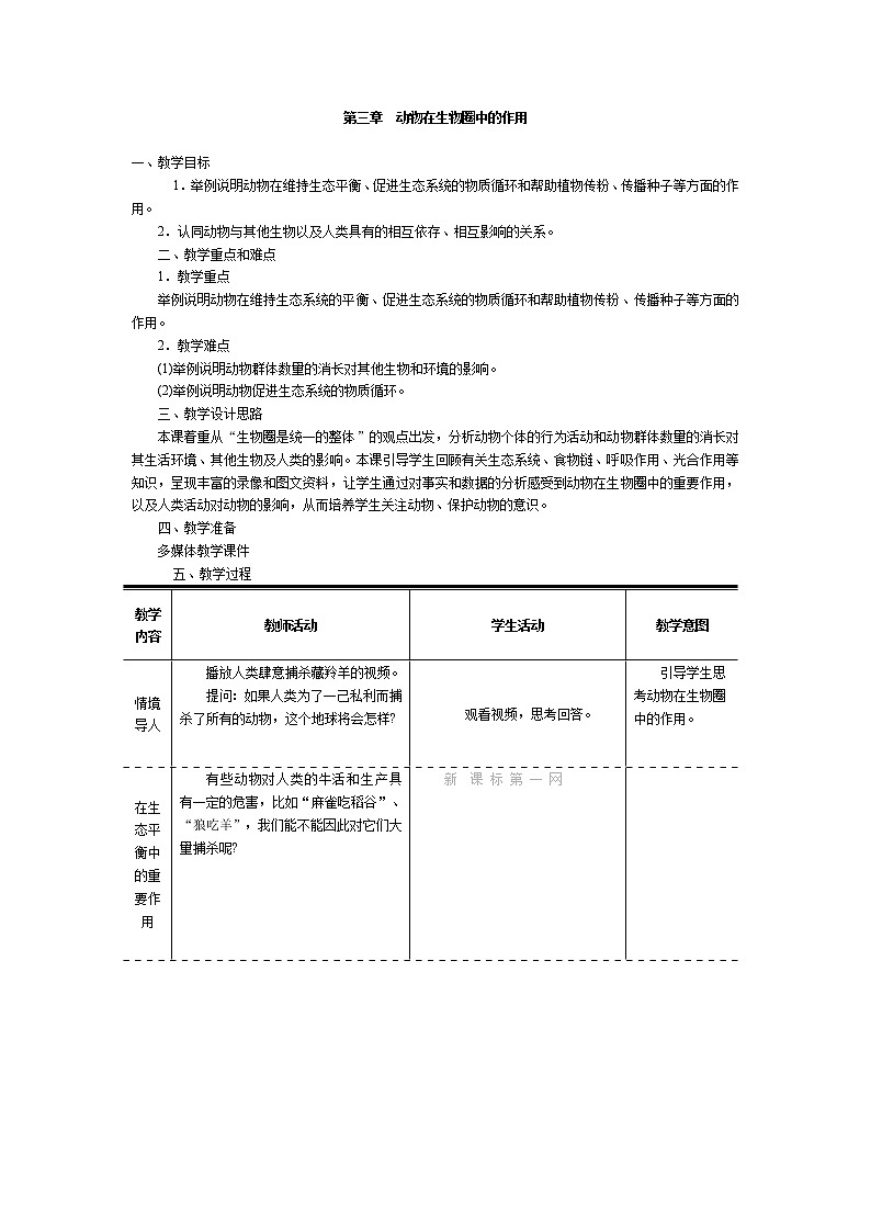 5.3  动物在生物圈中的作用+教案01