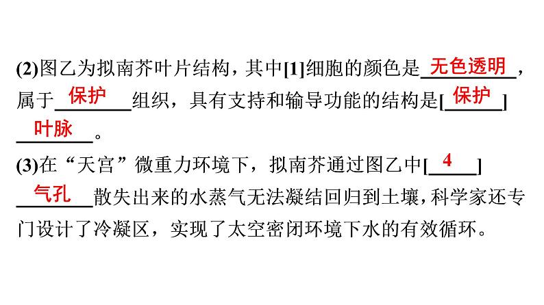 非选择题训练——社会热点专题 课件北师大版七年级生物上册第8页