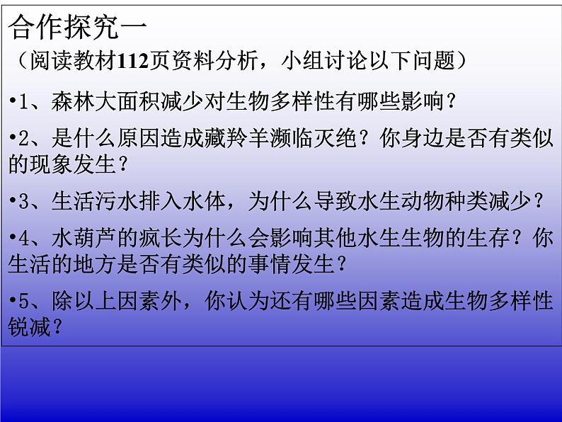 人教版生物八年级上册6.3保护生物多样性 课件05