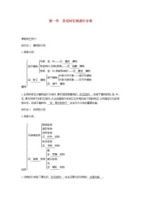 初中人教版 (新课标)第六单元 生物的多样性及其保护第一章 根据生物的特征进行分类第一节 尝试对生物进行分类学案