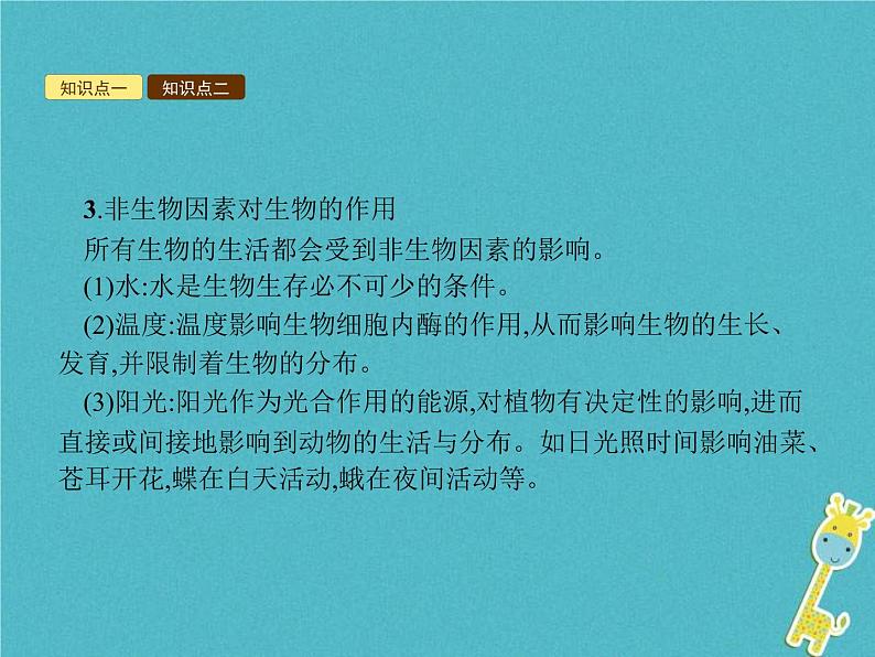 2021年济南版八年级生物下册6.1.1环境对生物的作用 课件07