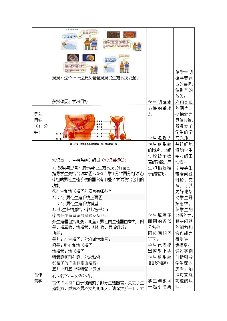 2020年济南版八年级生物上册4.3.1婴儿的诞生 教案103