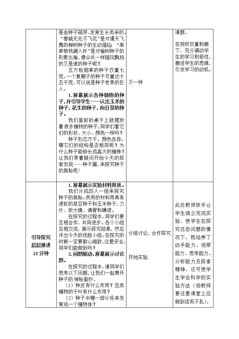 济南版八年级生物上册教案：4-1-3 果实和种子的形成（第二课时）第2页