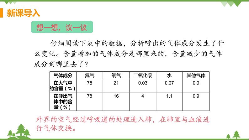 4.3.2  《发生在肺内的气体交换》课件+教案+预习作业（含答案）+教材习题+习题课件04