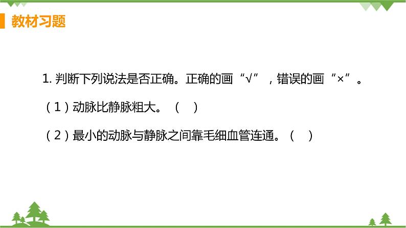 4.4.2  《血流的管道——血管》课件+教案+预习作业（含答案）+教材习题+习题课件02