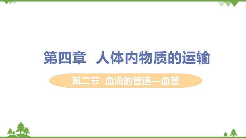 4.4.2  《血流的管道——血管》课件+教案+预习作业（含答案）+教材习题+习题课件01