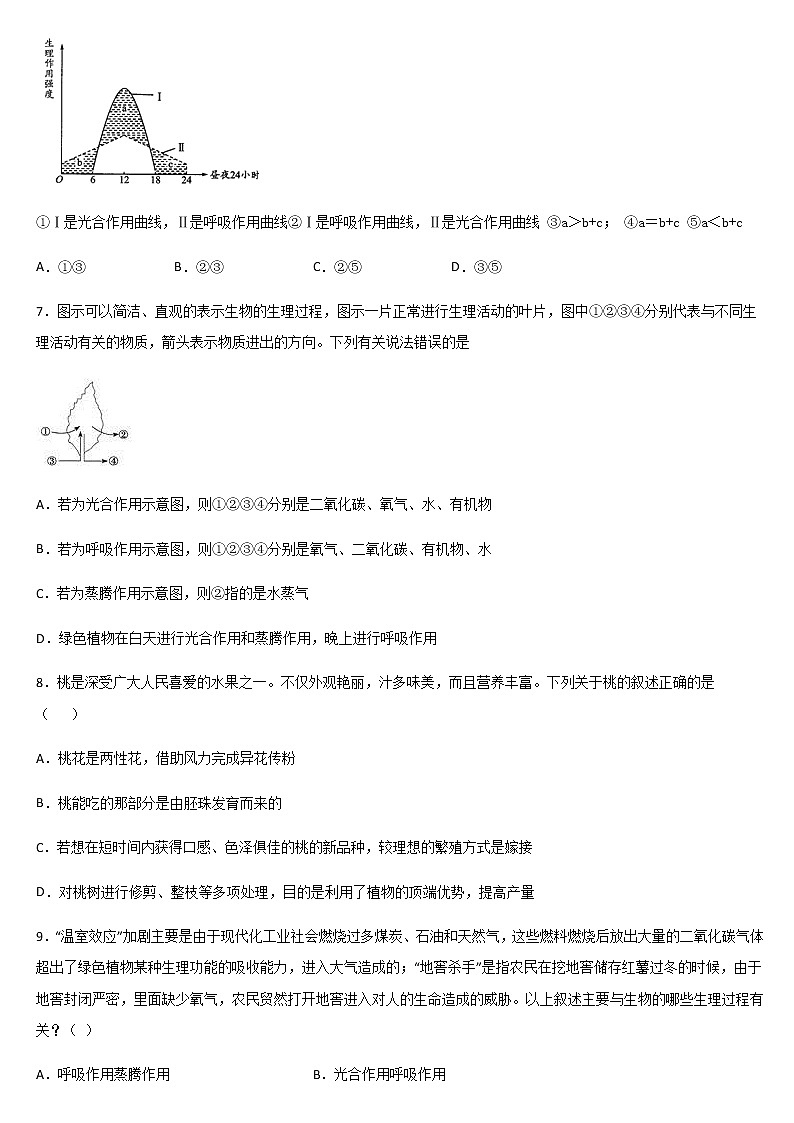 2020-2021学年第一学期平山天阳国际学校 七年级生物上册 期末复习题（五）02