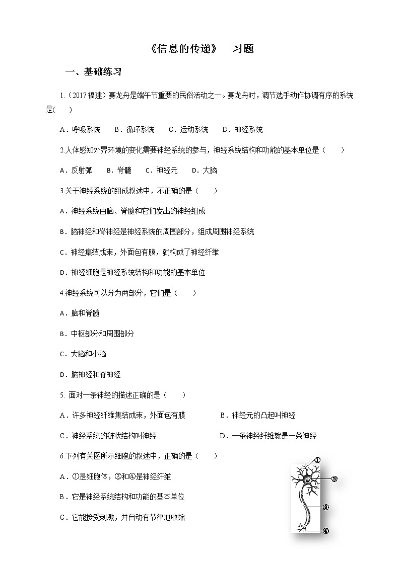 4.2 信息的传递（课件+教案+练习+视频）01