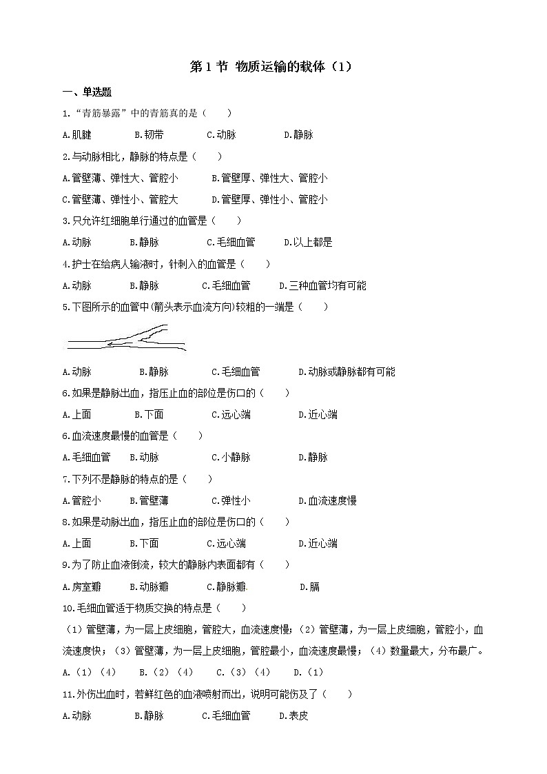 冀教版生物七下2.2.2 物质运输的器官（1）（课件+教案+练习+视频）01